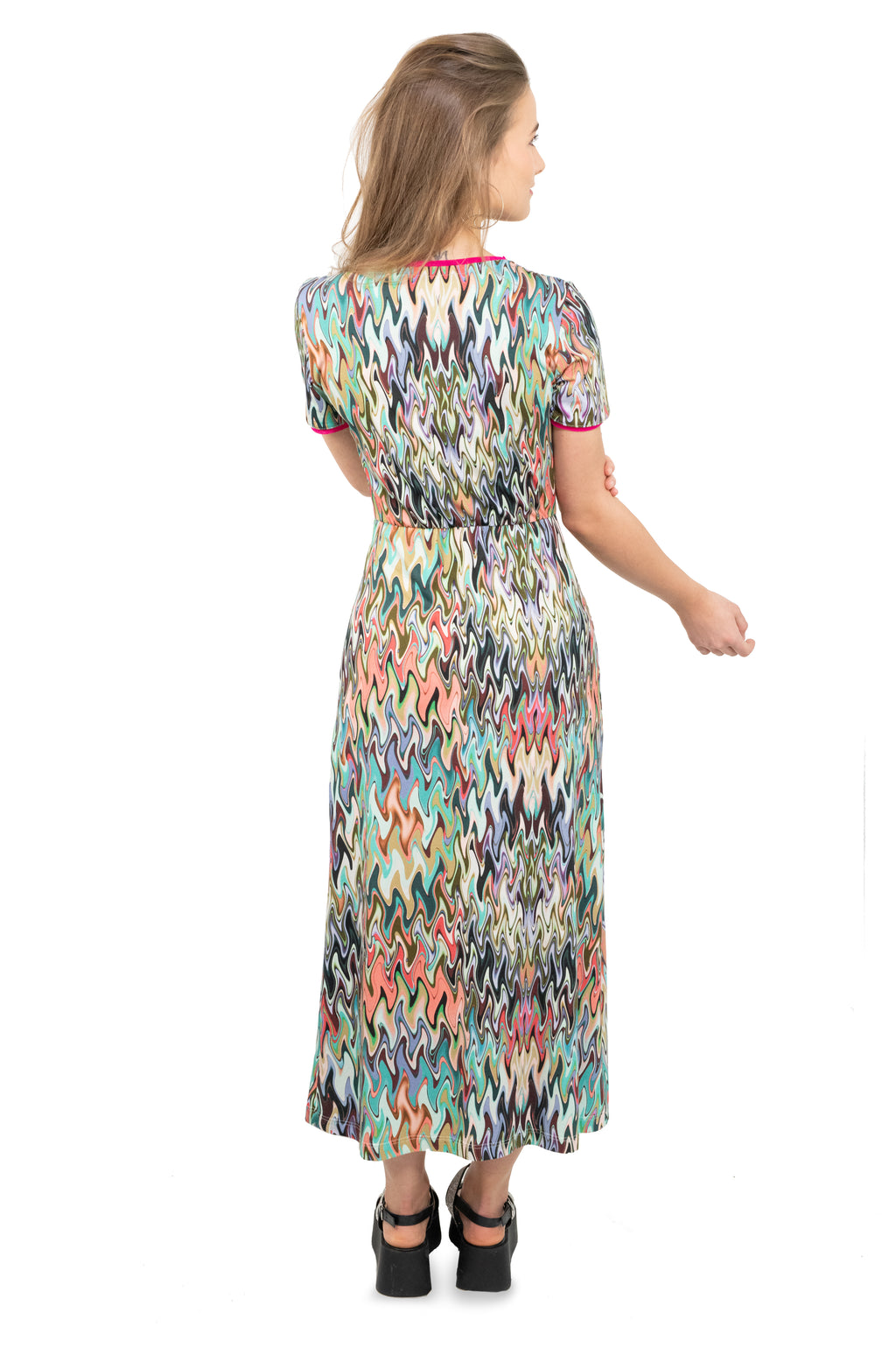 Midi-Kleid mit Schlitz