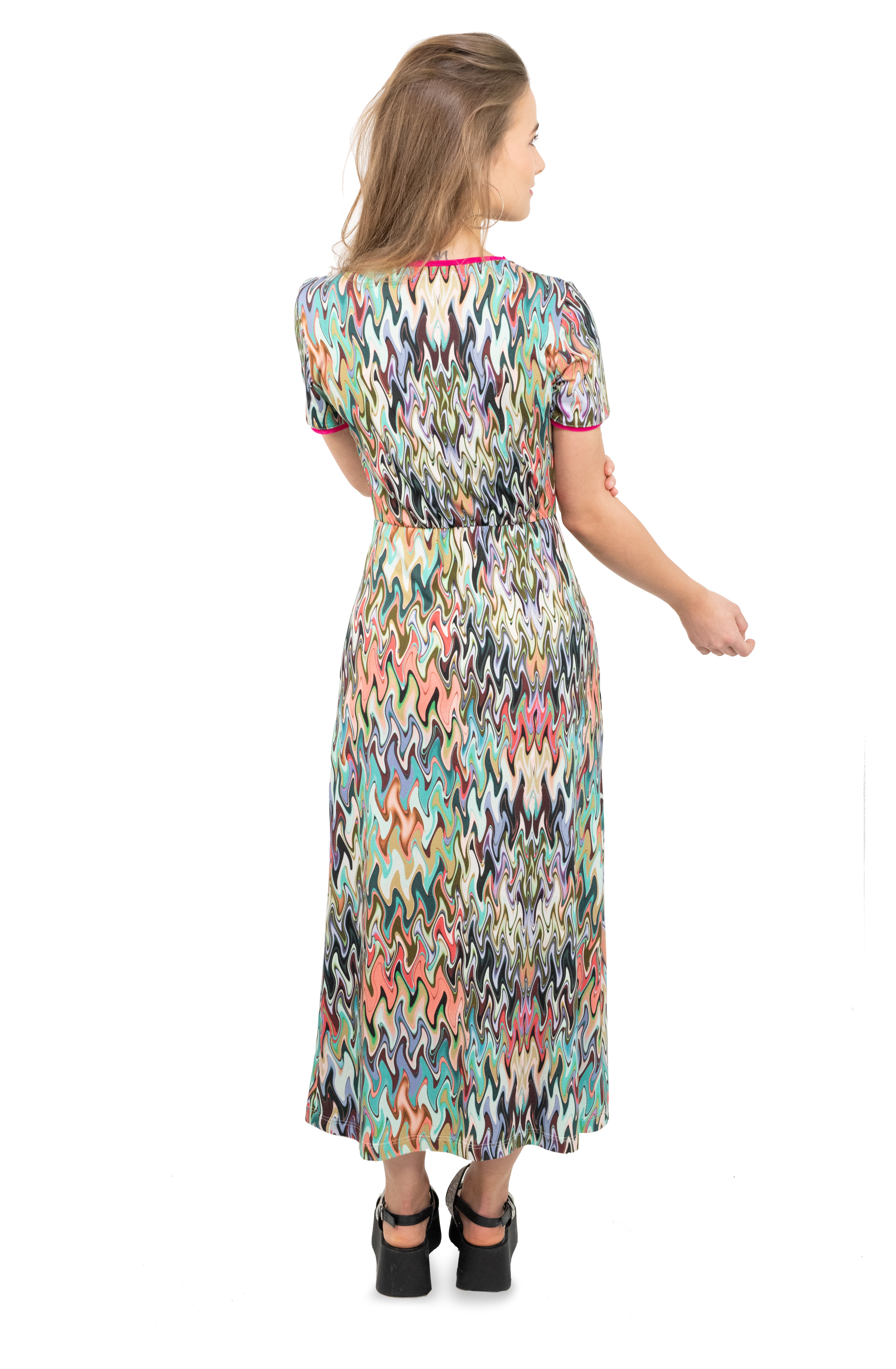 Midi-Kleid mit Schlitz