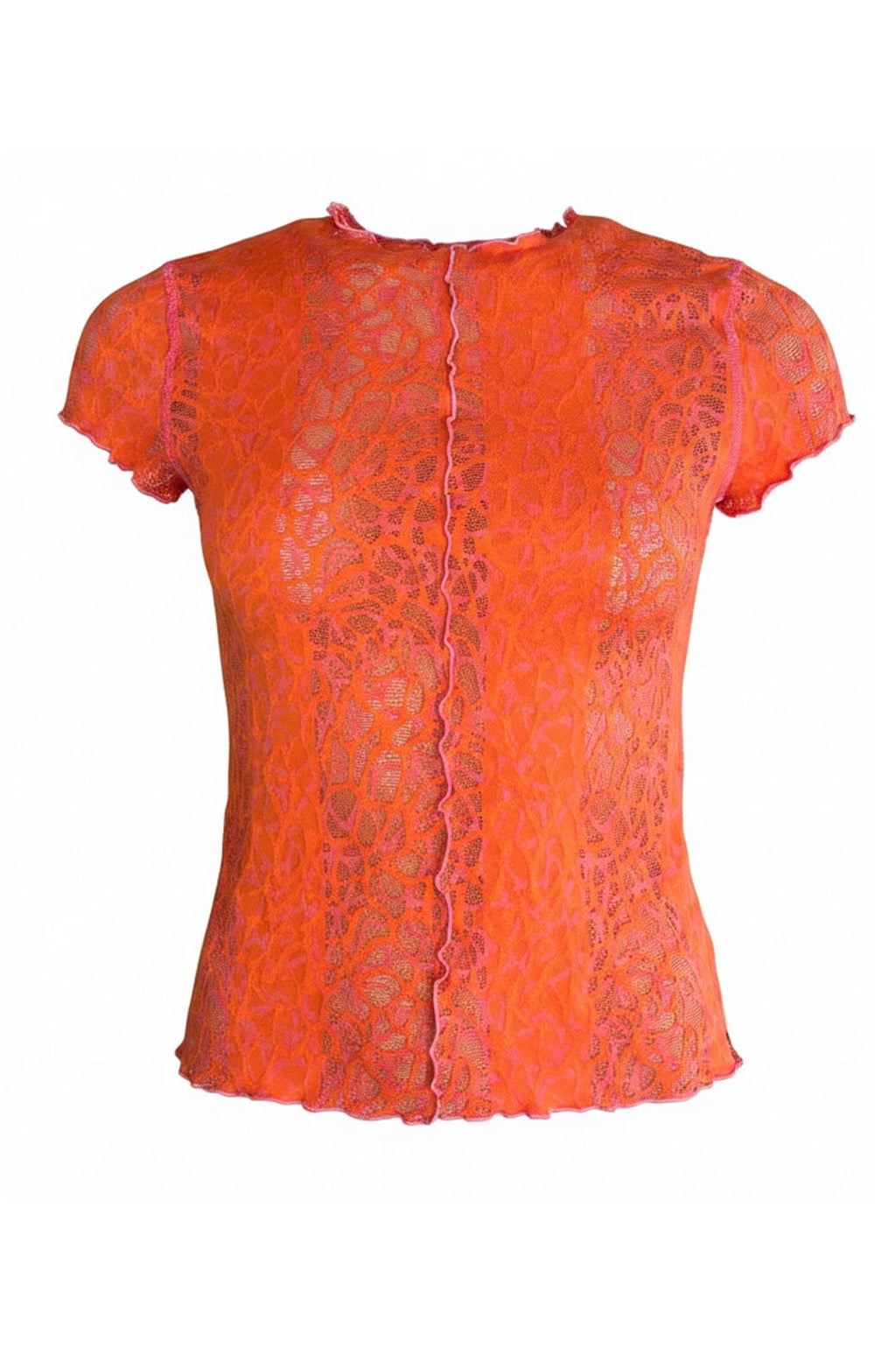TOP ORANGE BI STRETCH BI COLOR