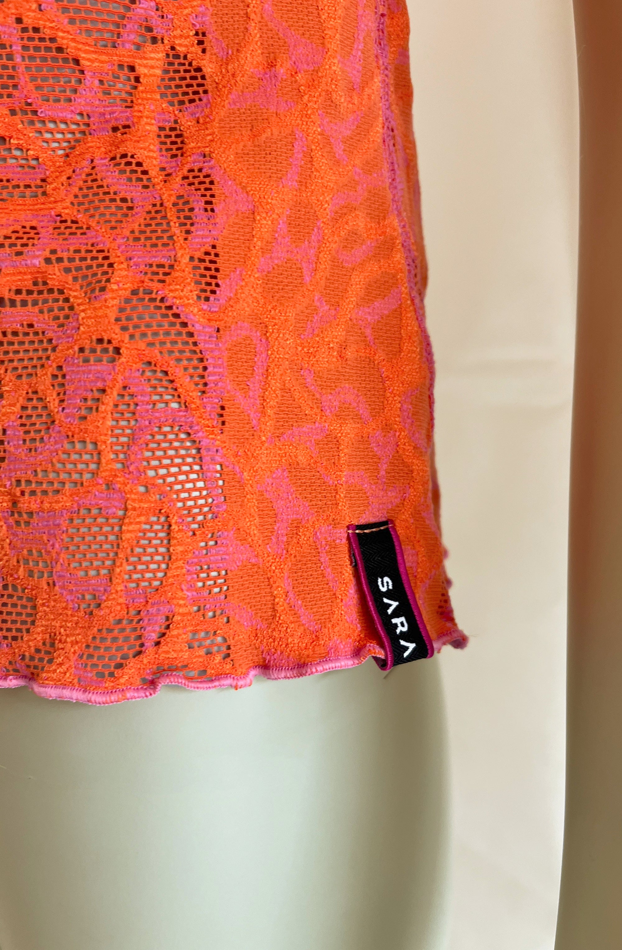 TOP ORANGE BI STRETCH BI COLOR