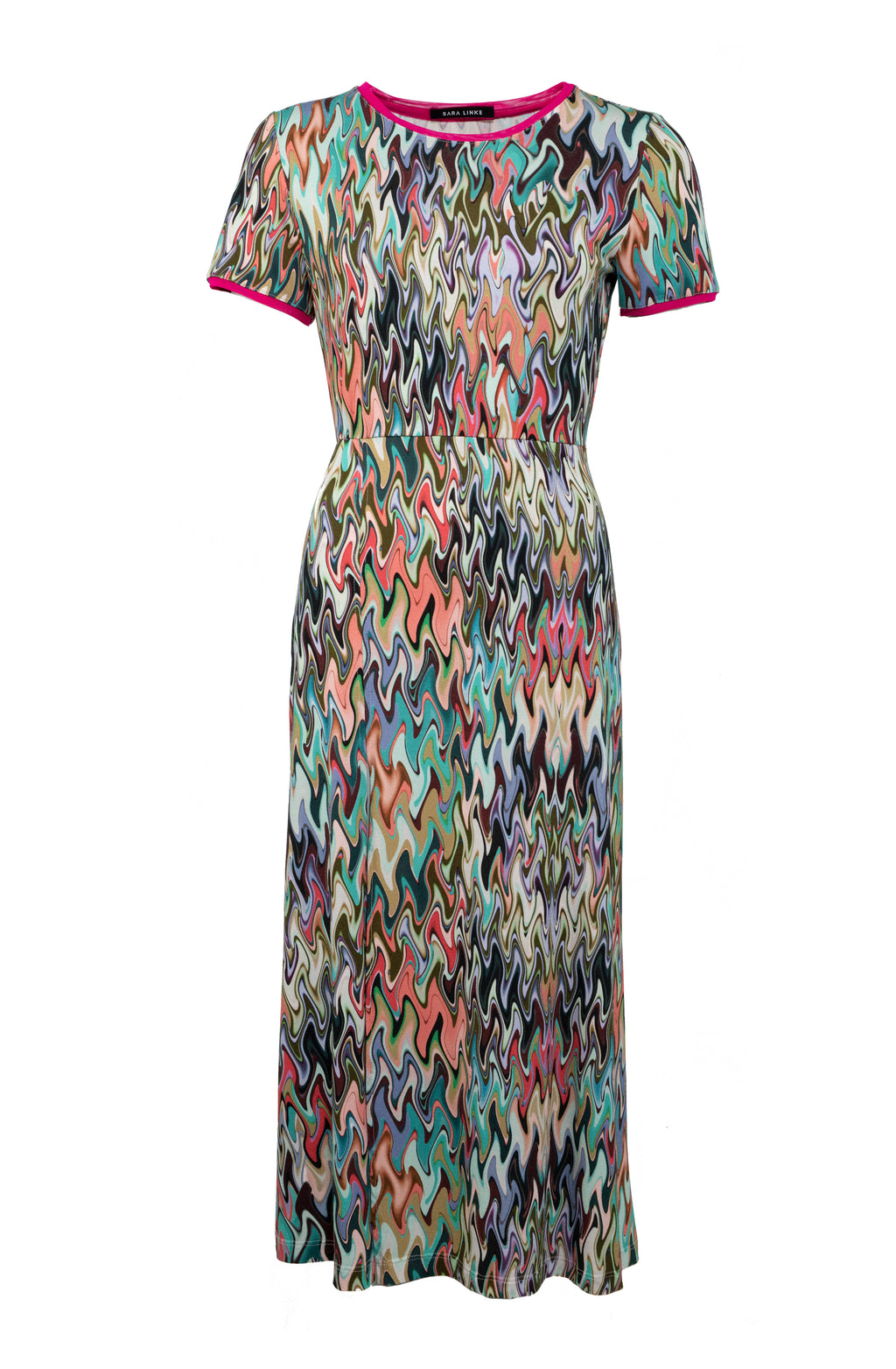 Midi-Kleid mit Schlitz