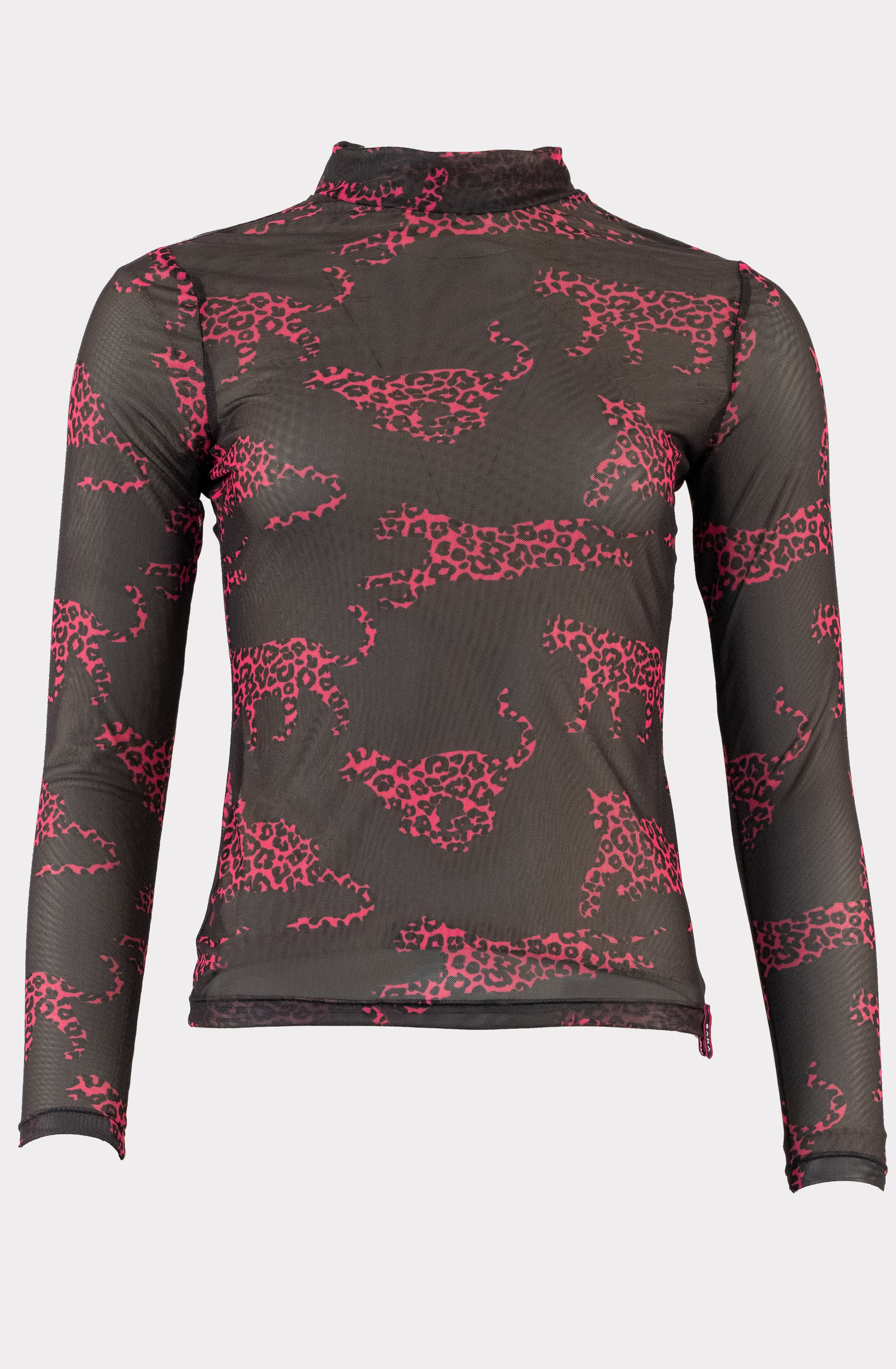 Mesh-Top Leo Muster Unikat