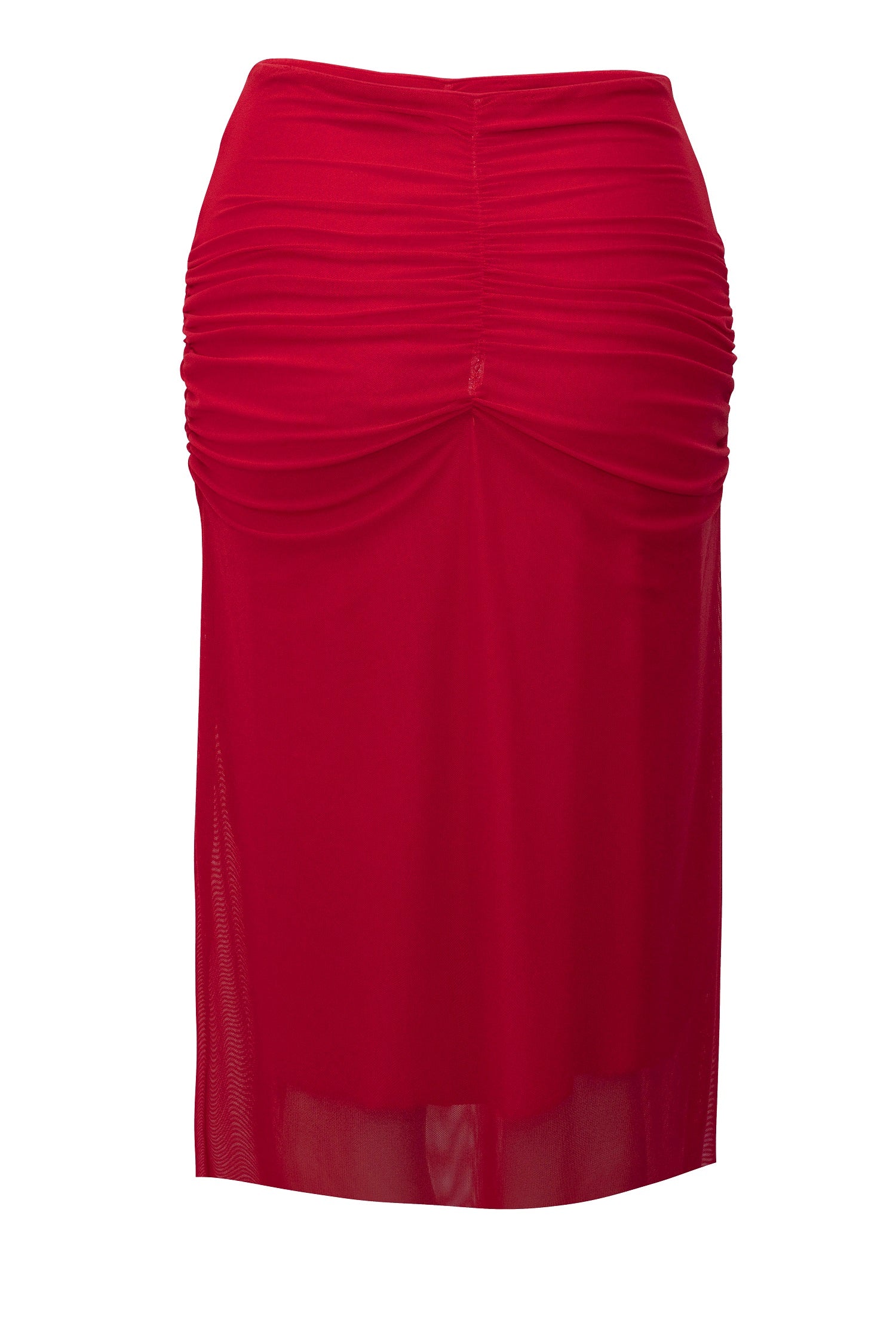 Geraffter Mesh-Rock Rot