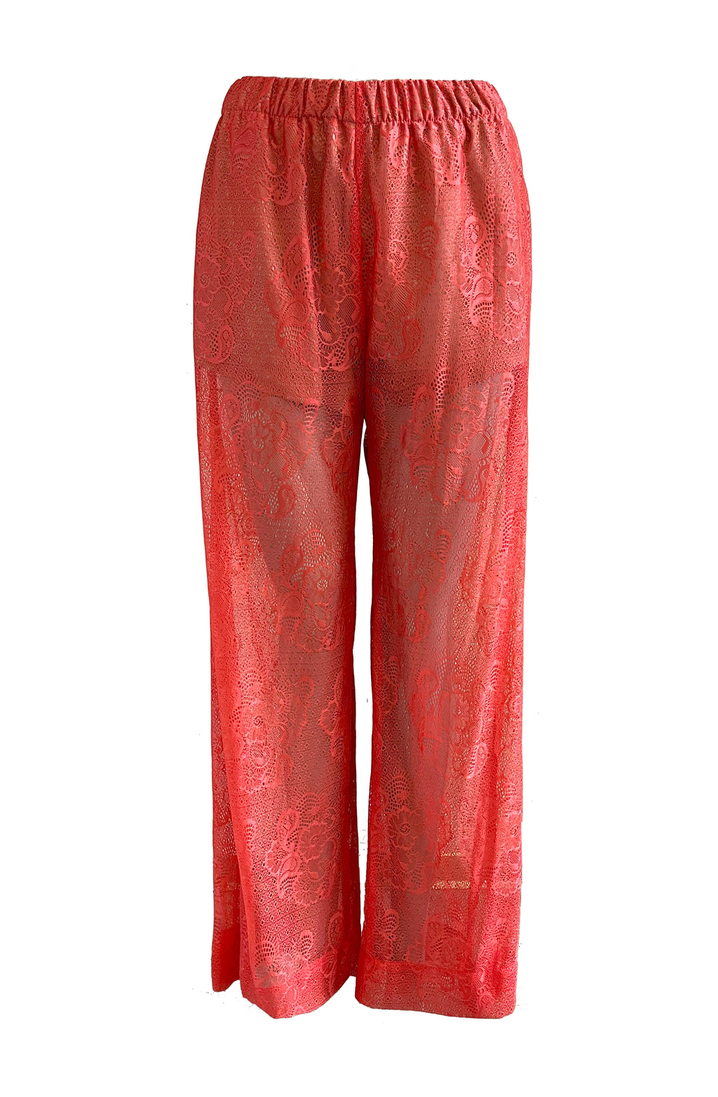 Limitierte Spitzen-Hose | Grapefruit