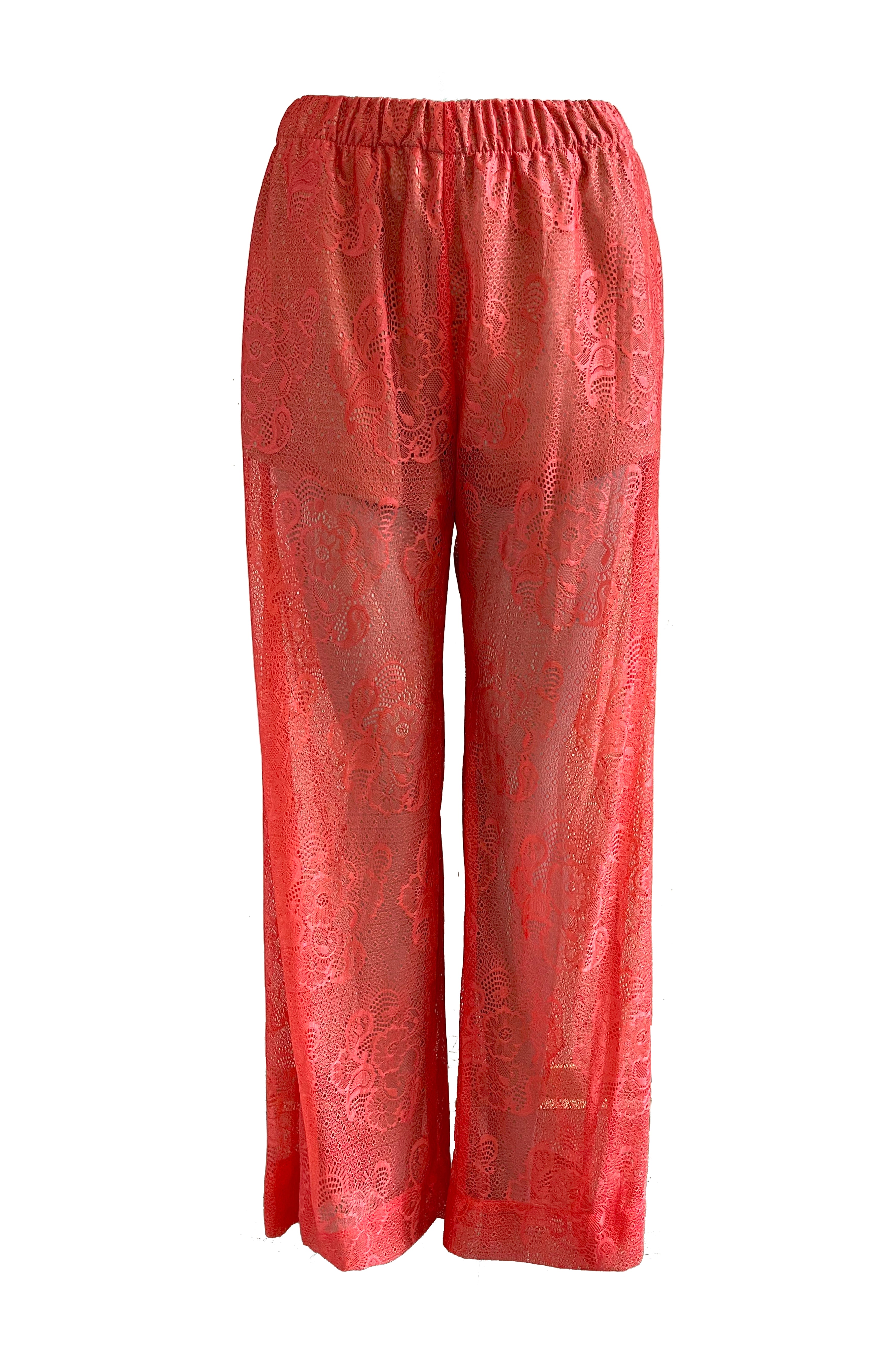 Limitierte Spitzen-Hose | Grapefruit