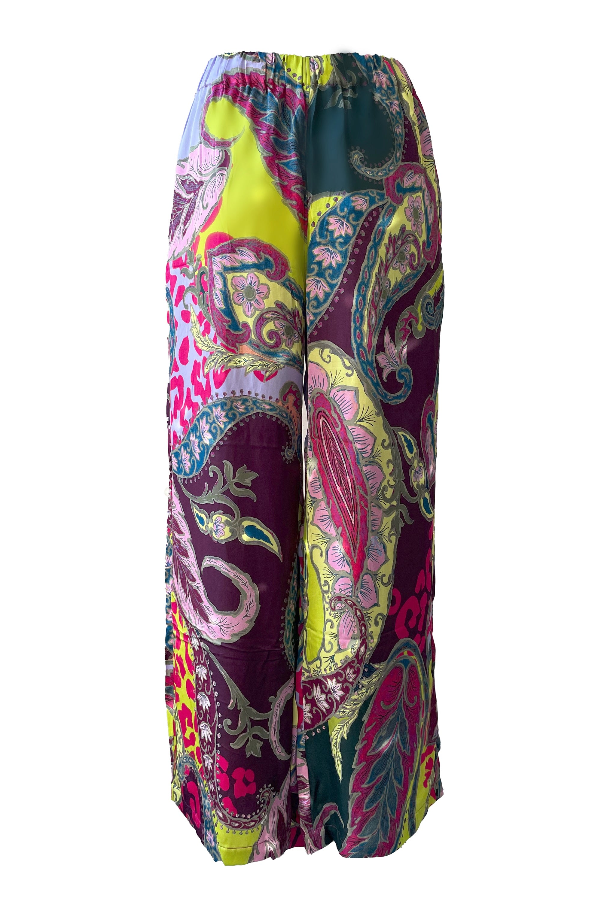 Satin Hose in Paisley-Leo