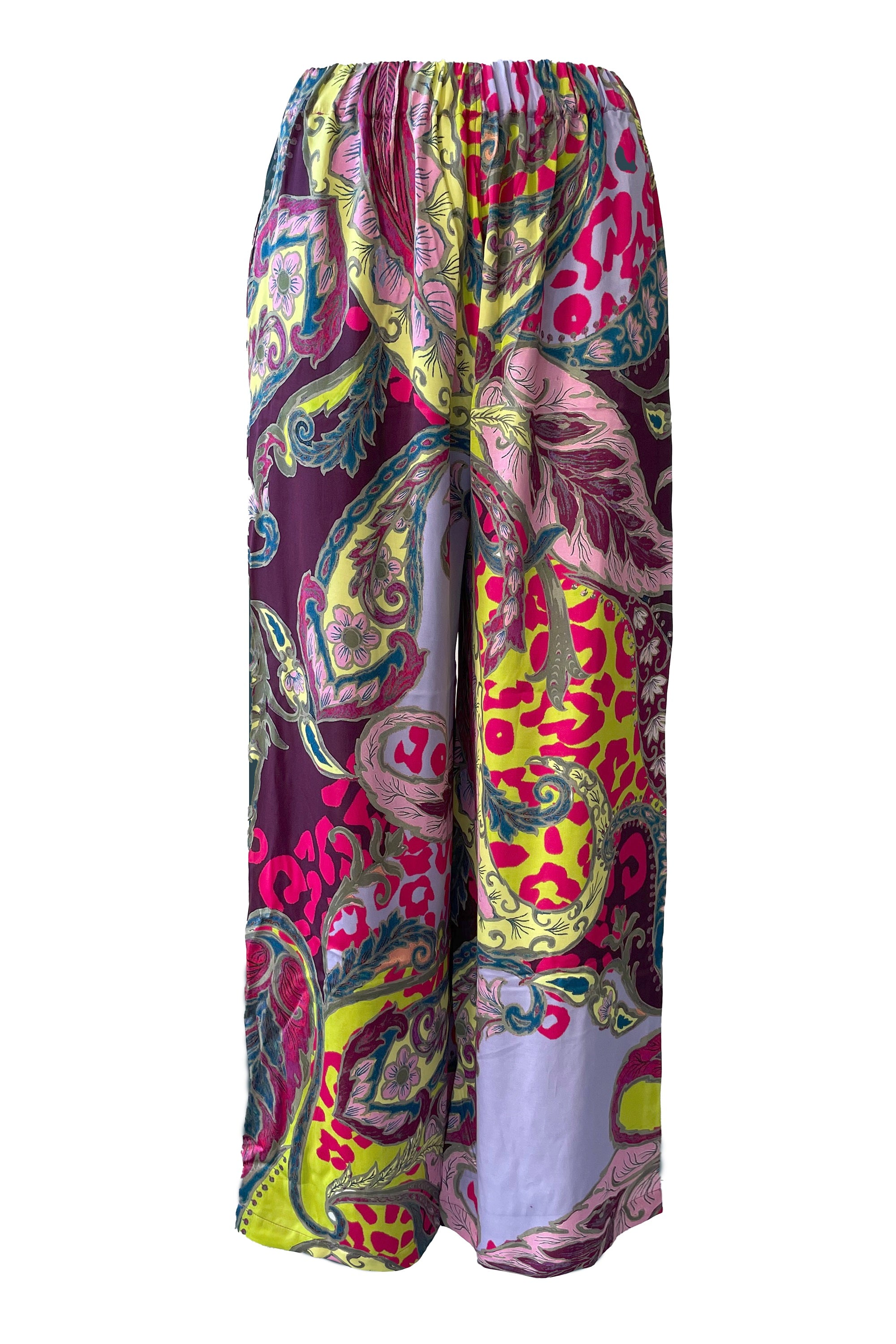 Satin Hose in Paisley-Leo