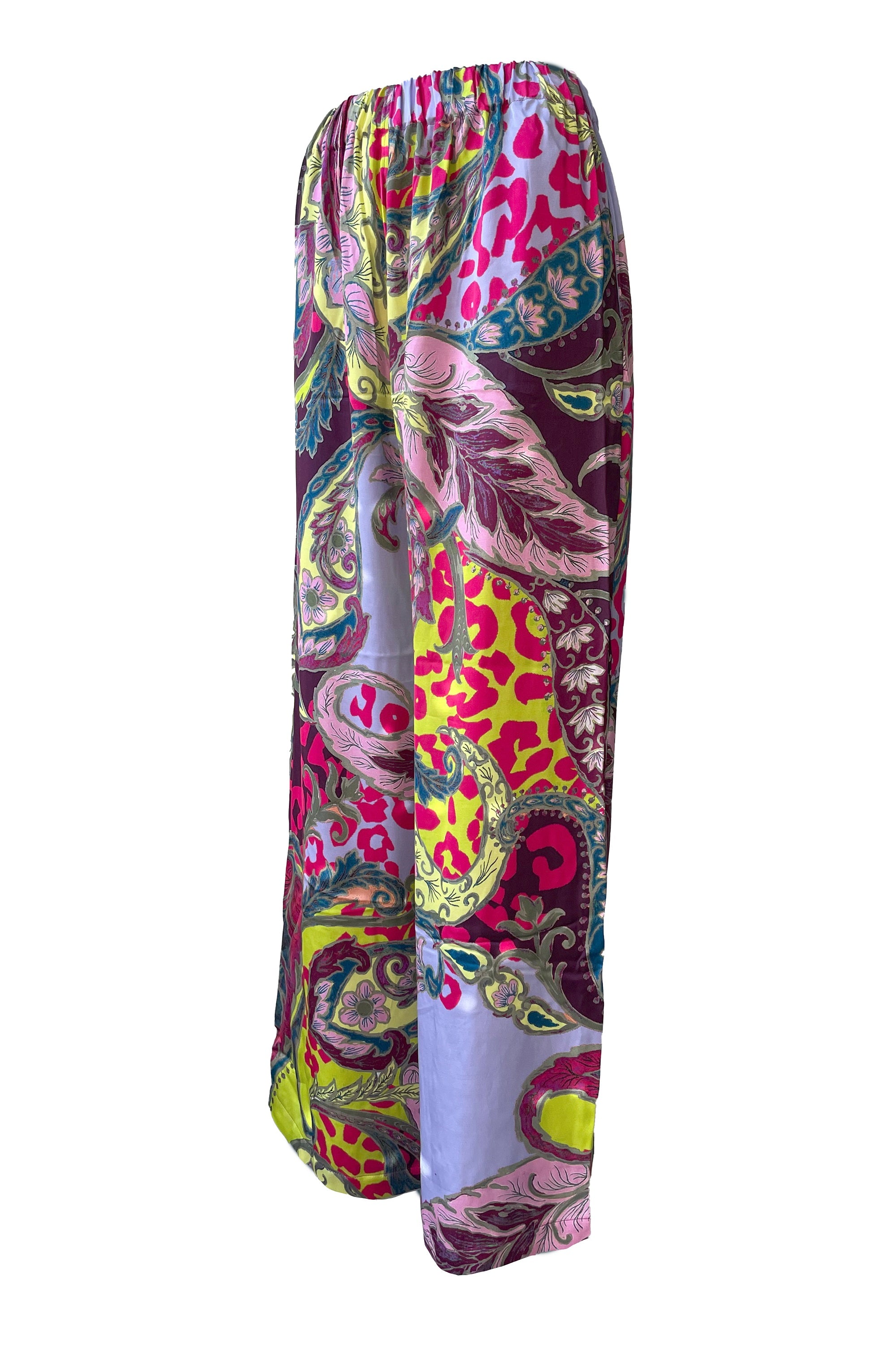 Satin Hose in Paisley-Leo