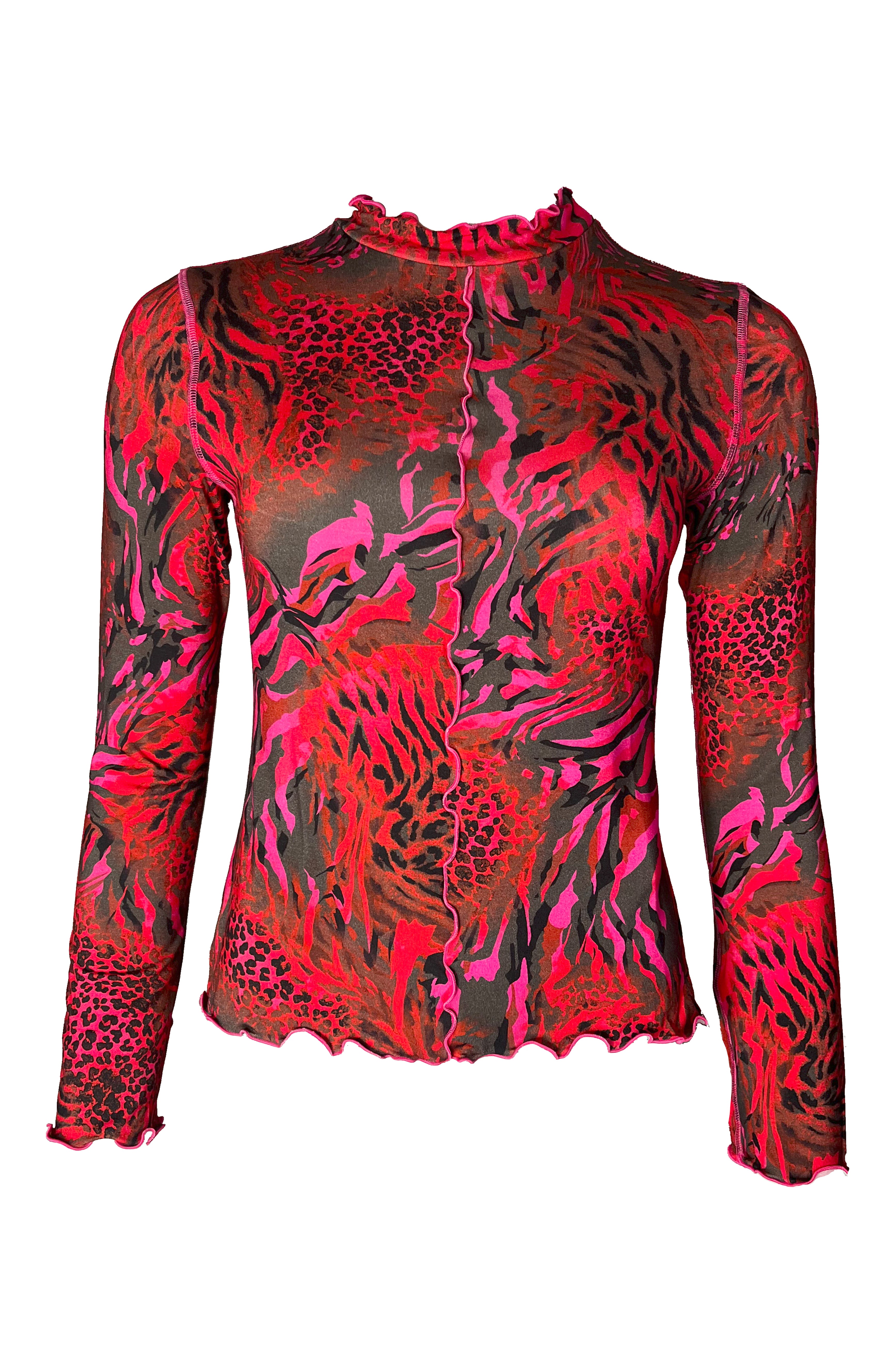 Langarm Shirt Animalprint