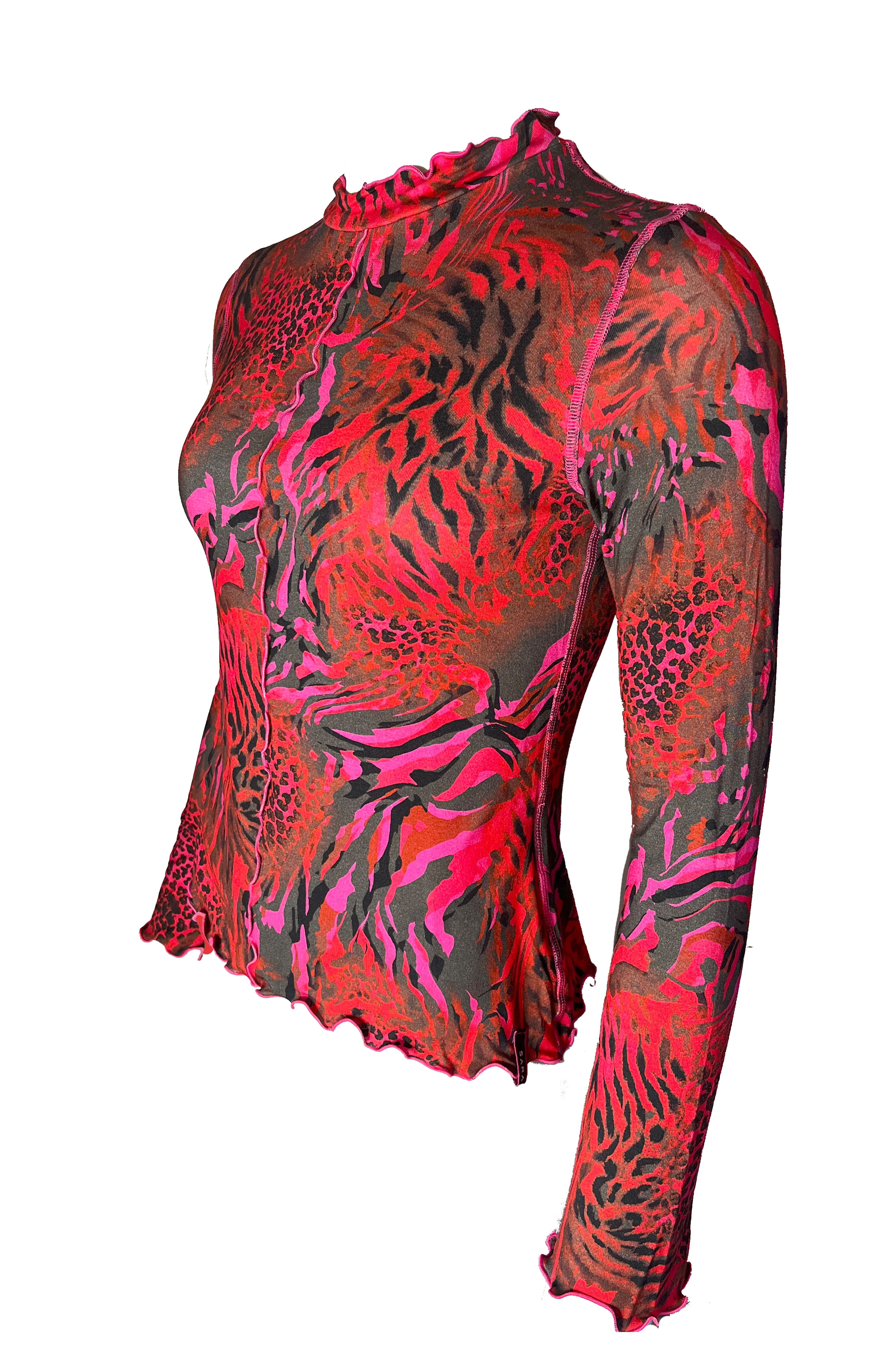 Langarm Shirt Animalprint