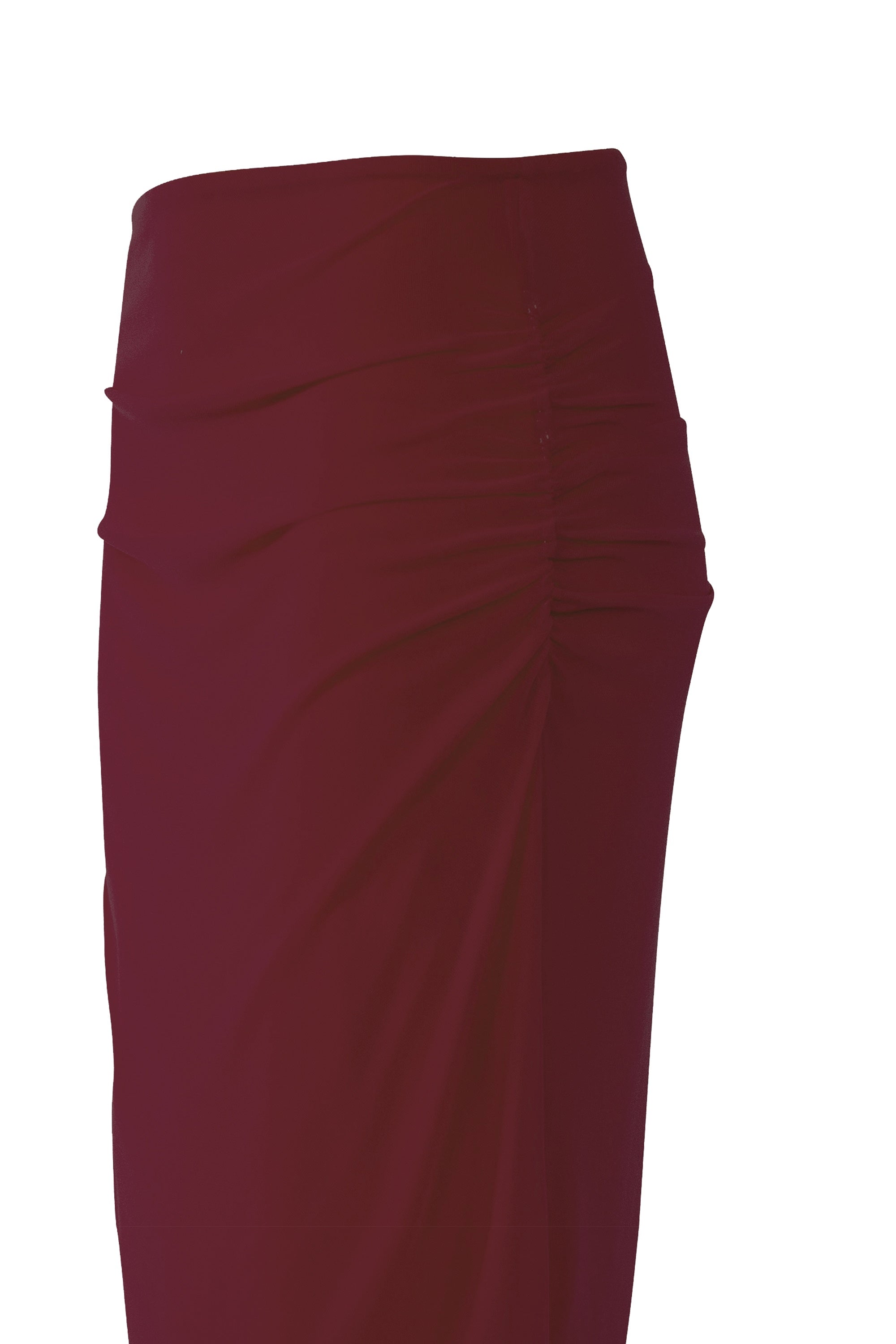 Geraffter Mesh-Rock Burgundy