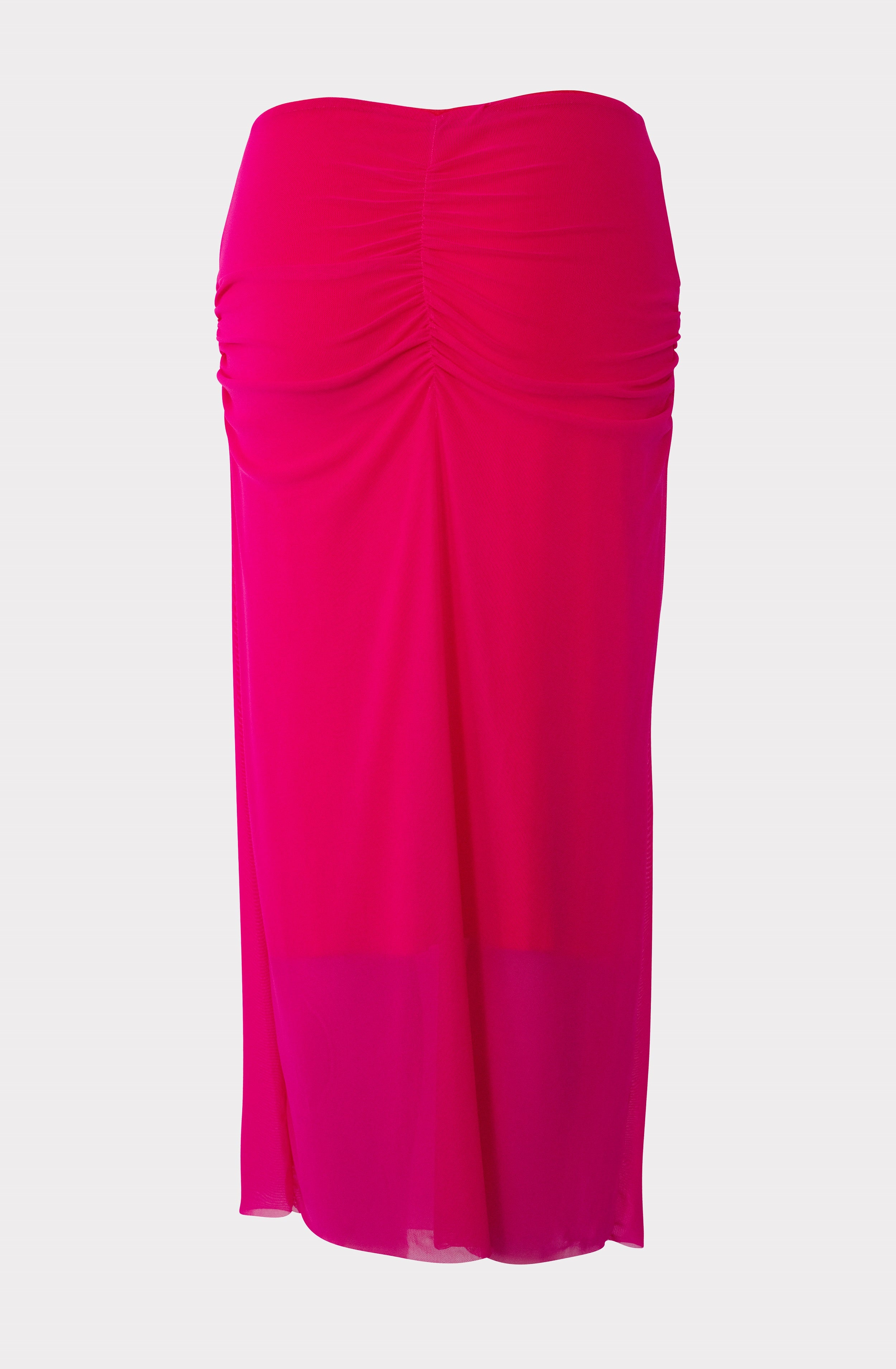 Geraffter Mesh-Rock Pink